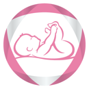 bébé dessiné en rose et blanc